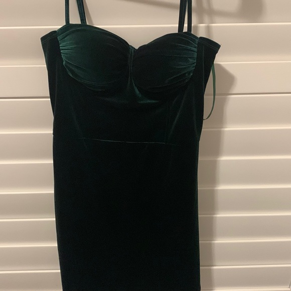 Green Windsor suede mini dress - Picture 1 of 5
